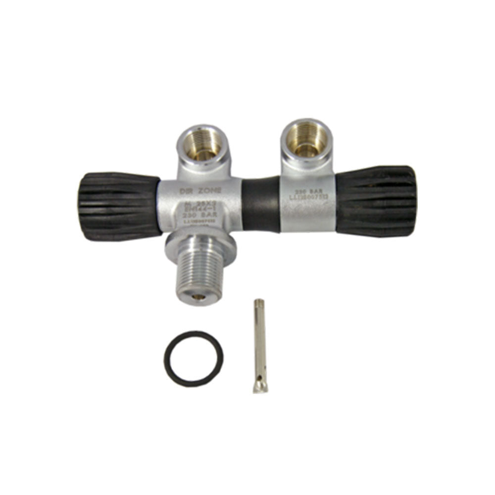 DIRZone Extendable Lavo Valve with Swivel 2nd Outlet, 230 Bar