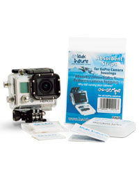 Leak Insure Absorbent strips for GoPro cameras. 16 strips per pack