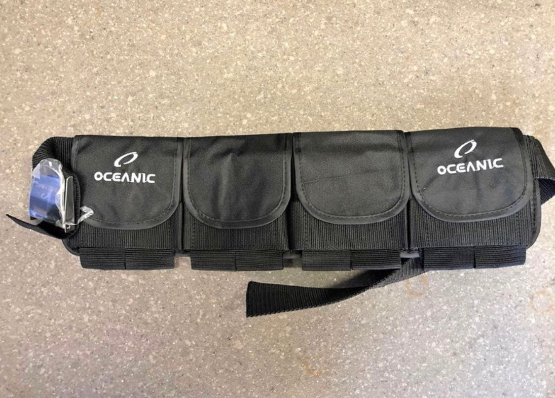 Oceanic Weight belt with 4 Pockets Medium