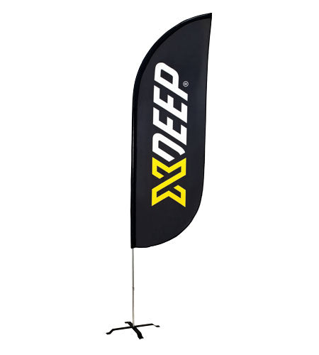 XDEEP Beach flag XDEEP 3.2m - flat cross base