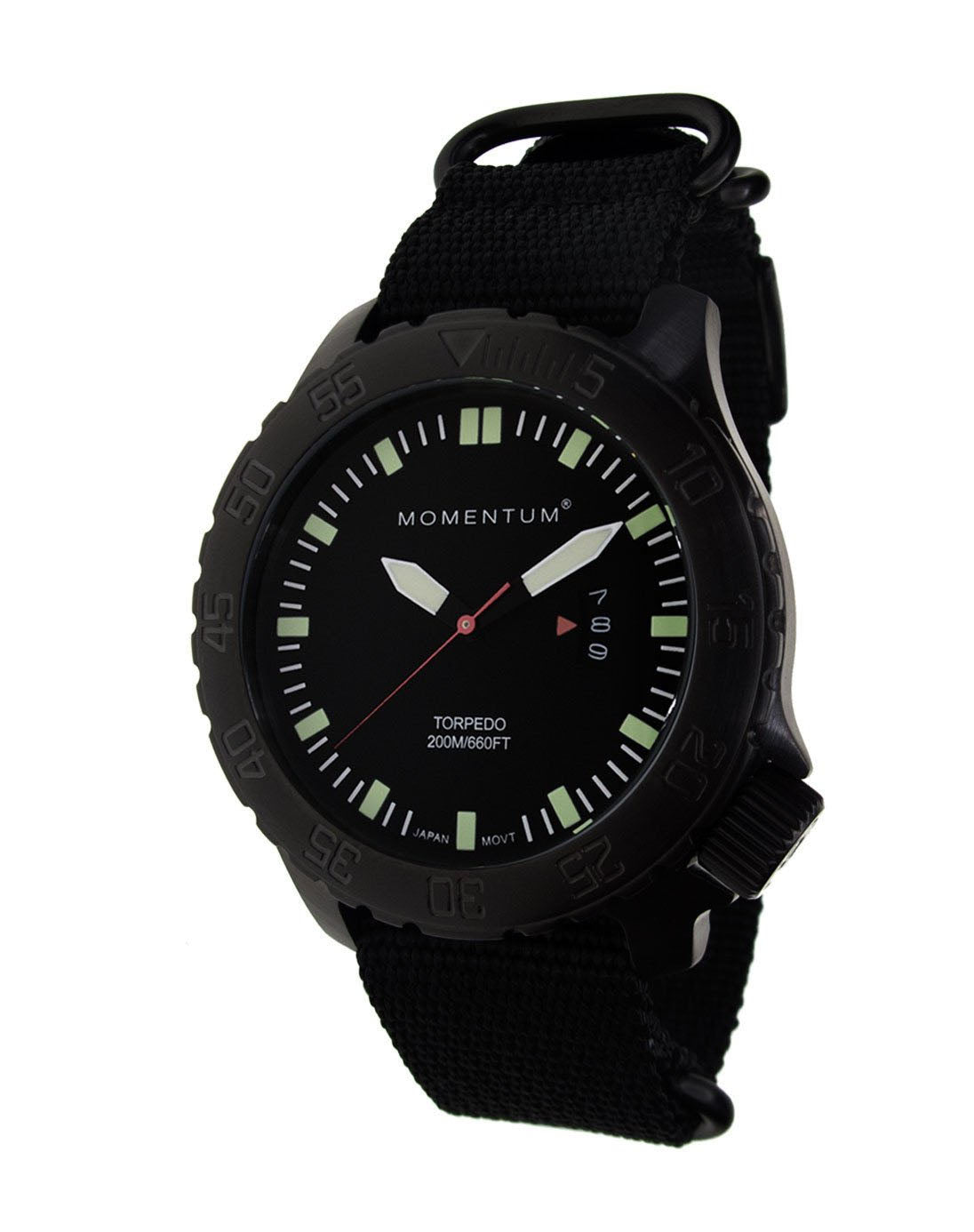 Momentum BLACK TORPEDO, BLACK ION, LRG, BLACK, BLACK WEB NATO NYLON BAND