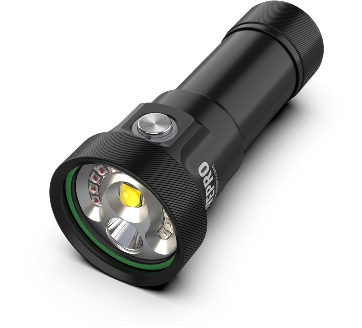 Divepro M35 Multifunction, 3500 lumen wide, 1000 lumen spot, 4 red, 4 blue, 4 UV lights