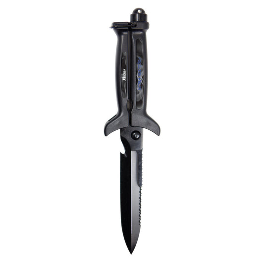 XS-Scuba Frog Cutter Recon Knife - Drop Point - Black Oxide